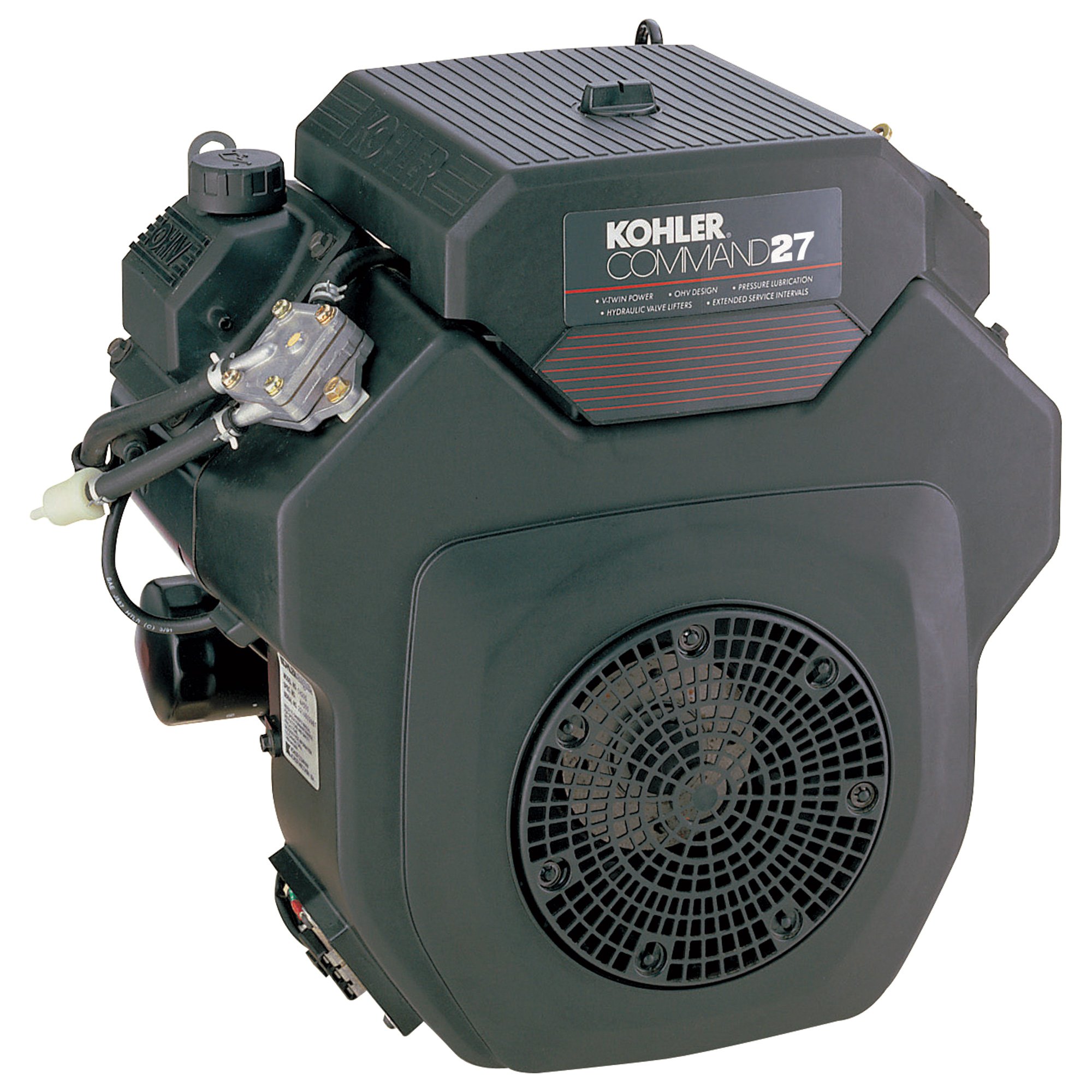 Kohler Command V-Twin Horizontal Engine with Electric Start — 27 HP, 1 7/16in. x 4 29/64in. Shaft, Model# CH740-0013